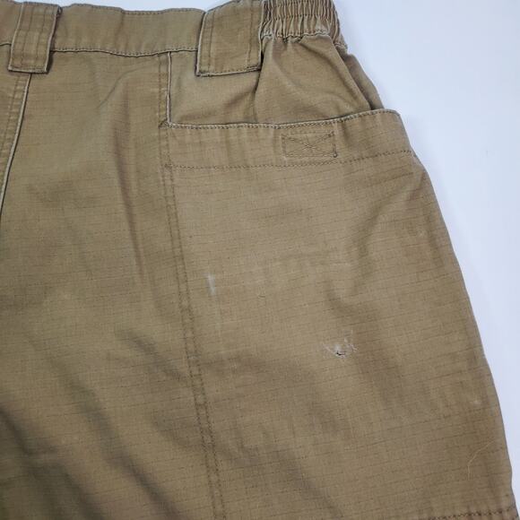 Rustic Ridge 2 pair Mens Cargo Pants Size 38x32 Green/Khaki Utility Pants - Picture 14 of 15